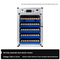 Automatic Hatching Machine 340 Eggs Double Electricity Egg IncubatorTemperature And Humidity Control Egg Turning Water Supply