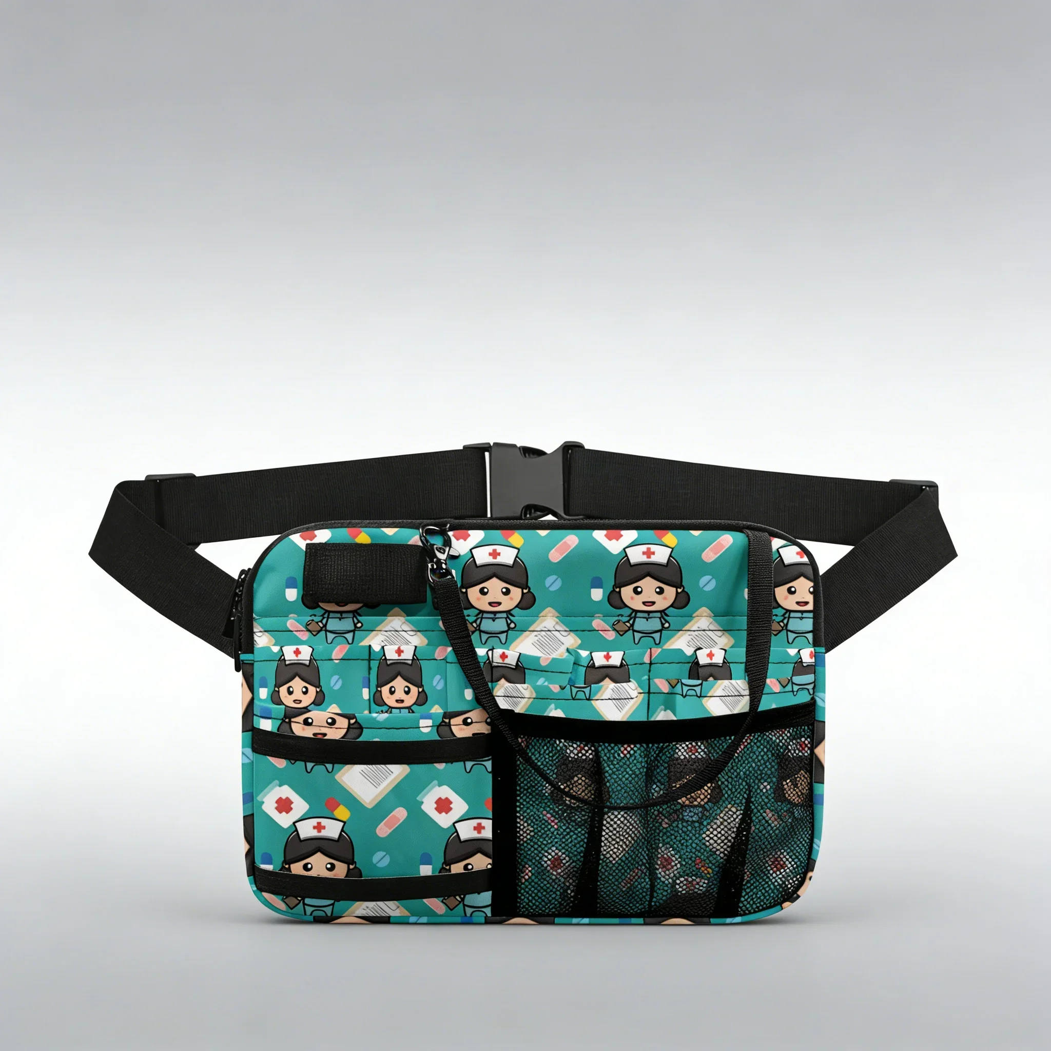 

Симпатичная поясная сумка с мультяшным рисунком медсестры, многофункциональная поясная сумка с несколькими отделениями для медсестер, медицинских работников, регулируемый органайзер, идеальный вариант.