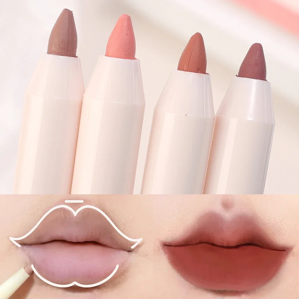 3D Lippen matt Lip liner Bleistift wasserdicht sexy rote Kontur Tönung Lippenstift dauerhafte Antihaft-Tasse feuchtigkeit spendende Lippen Make-up Kosmetik