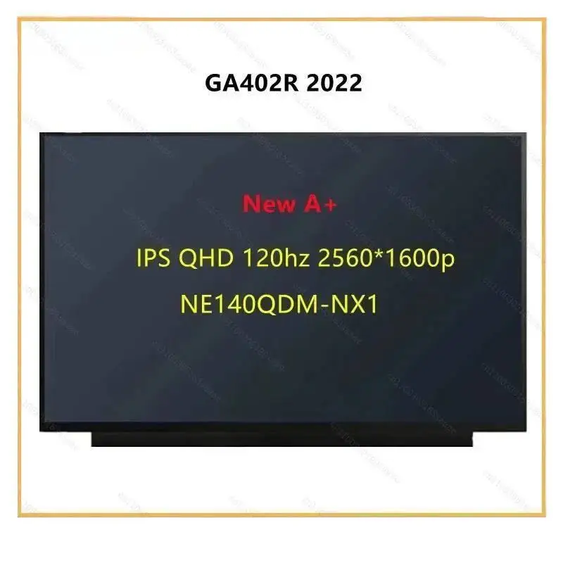 Novo laptop a + lcd/tela led/display para asus rog zephyrus g14 2022 ga402 ga402rj ga402r NE140QDM-NX1 qhd 2.5k 120hz 2560*1600p