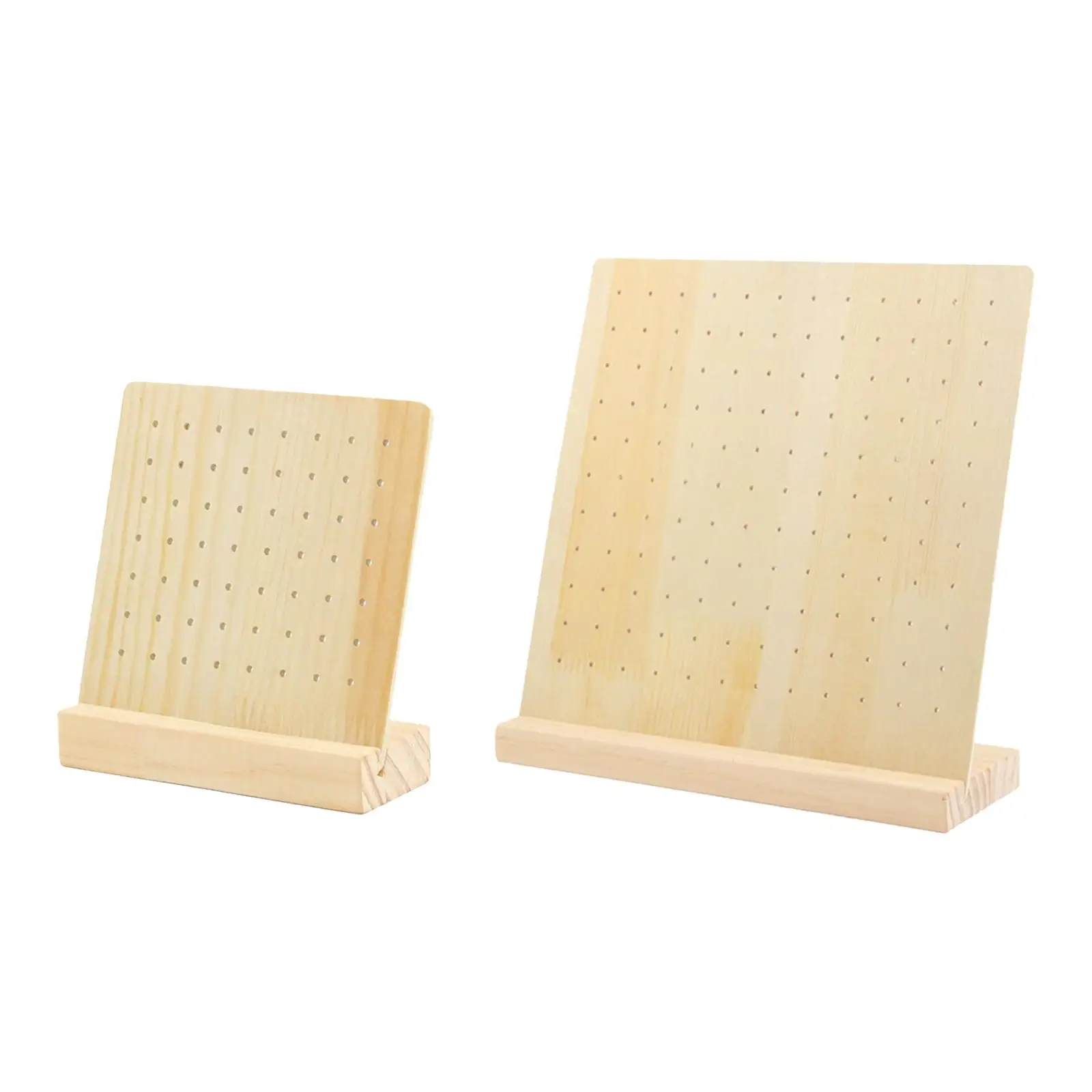 Wooden Pegboard Display Stand Retail Rack, Jewellery Display Rack Organizer for Selling Personal Usage, Craft Shows