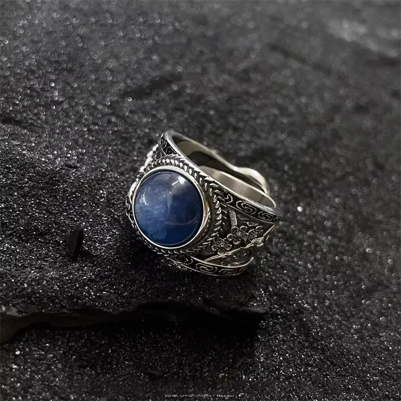 PANJBJ 925 Silve Wing Dragon Punk Ring für Frauen Mädchen Party Geschenk Retro Hiphop Mode Schmuck Dropshipping