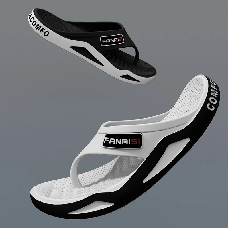 Sommermode Herren Hausschuhe Outdoor Sport Flip Flops Wandern Reisen Baden Park Freizeitkleidung, bequem atmungsaktiv rutschfest – Detail 9