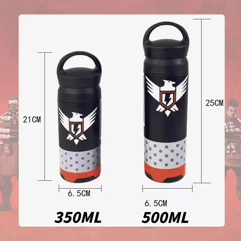 New Apex Legends Phoenix Kit Shield Battery Stainless Steel Water Bottle Keeps Liquids Hot or Cold Thermos Mug Birthday Gift Toy