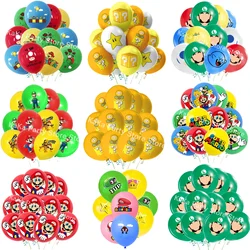 Super Mario Bros Latex Balloons Birthday Party Decoration Super Bros Balloons Baby Shower Kids DIY Party Supplies Boys Toy Gifts
