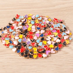 30pcs Mix Cute Enamel Star Love Heart Butterfly Charms for Jewelry Making Drop Earrings Pendants Necklace DIY Crafts Accessories