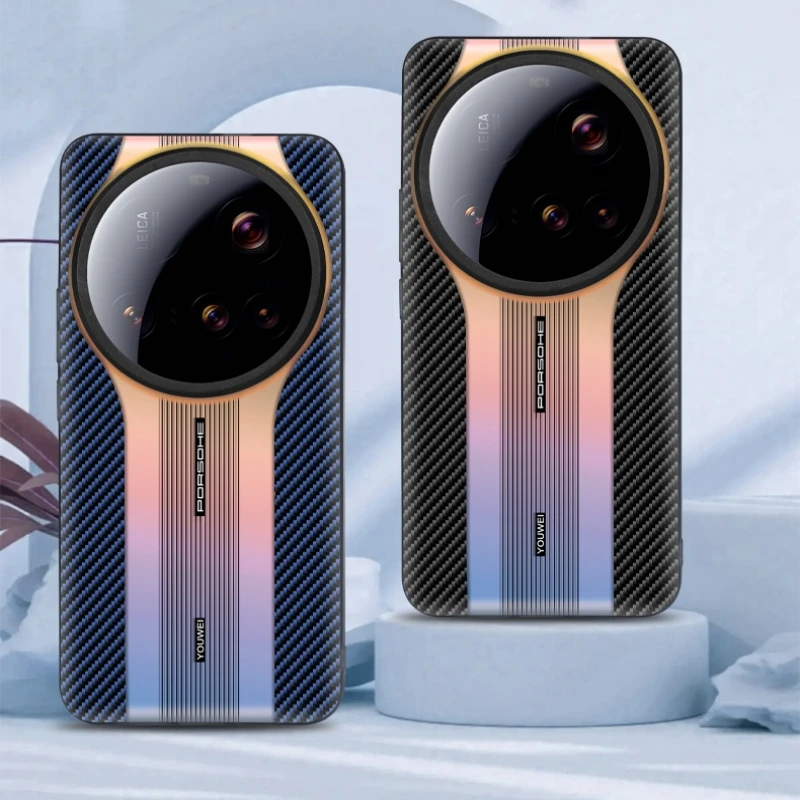 Fall Für Xiaomi 15 Ultra Fall Laser Farbverlauf Zurück Abdeckung Für Xiaomi Mi 15 Ultra 5G Dünne dünne Harte Shell Stoßfest Stoßstange