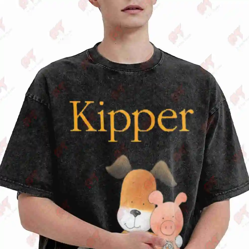 Kipper The Dog Vintage Washed Tee Pure Cotton T-Shirt