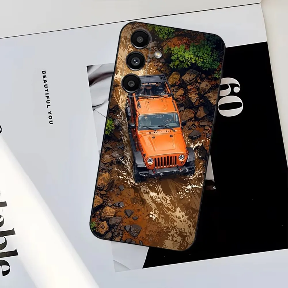 J-Jeeps off-road SUV  Phone Case For Samsung S25,S24,S23,S22,S21,S20,S10,Ultra,Plus,Lite,FE,Soft Silicone Black Cover