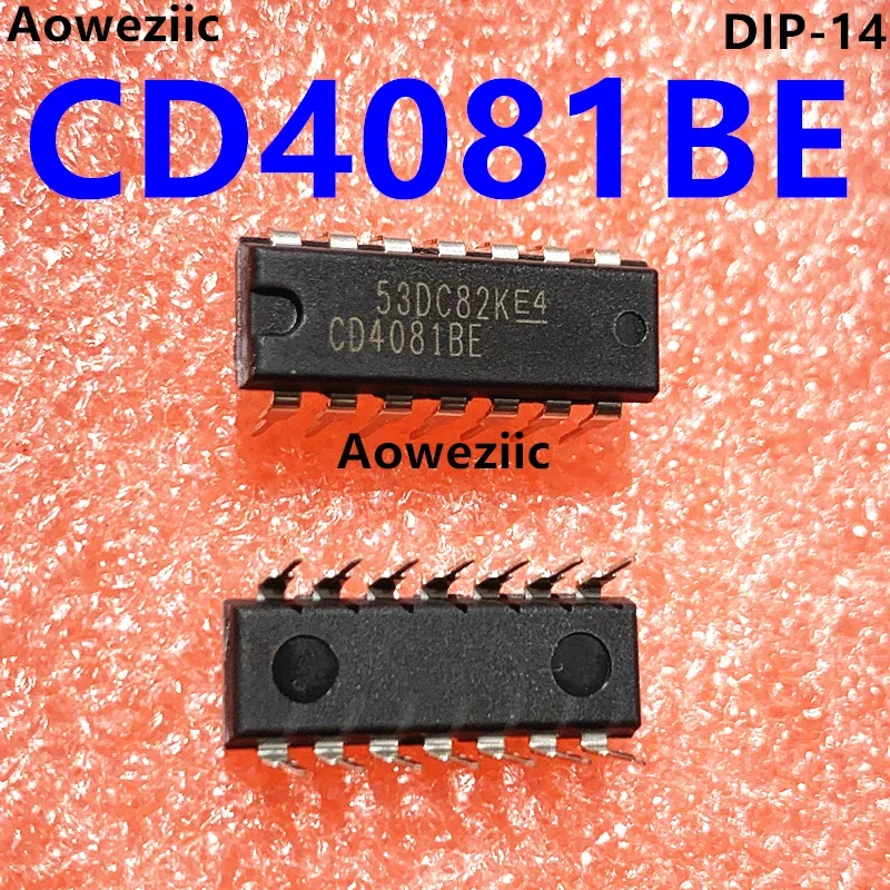 CD4081BE in-line DIP14 CD4081 CMOS four way 2 input AND gate logic chip imported