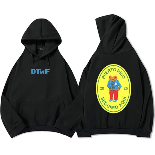 Imagen 2 del producto DTMF Debí Tirar Más Fotos nuevo álbum Sudaderas con capucha Bad Bunny cantante estampado Sudaderas hombres mujeres ropa Sudaderas Hombre Hombre