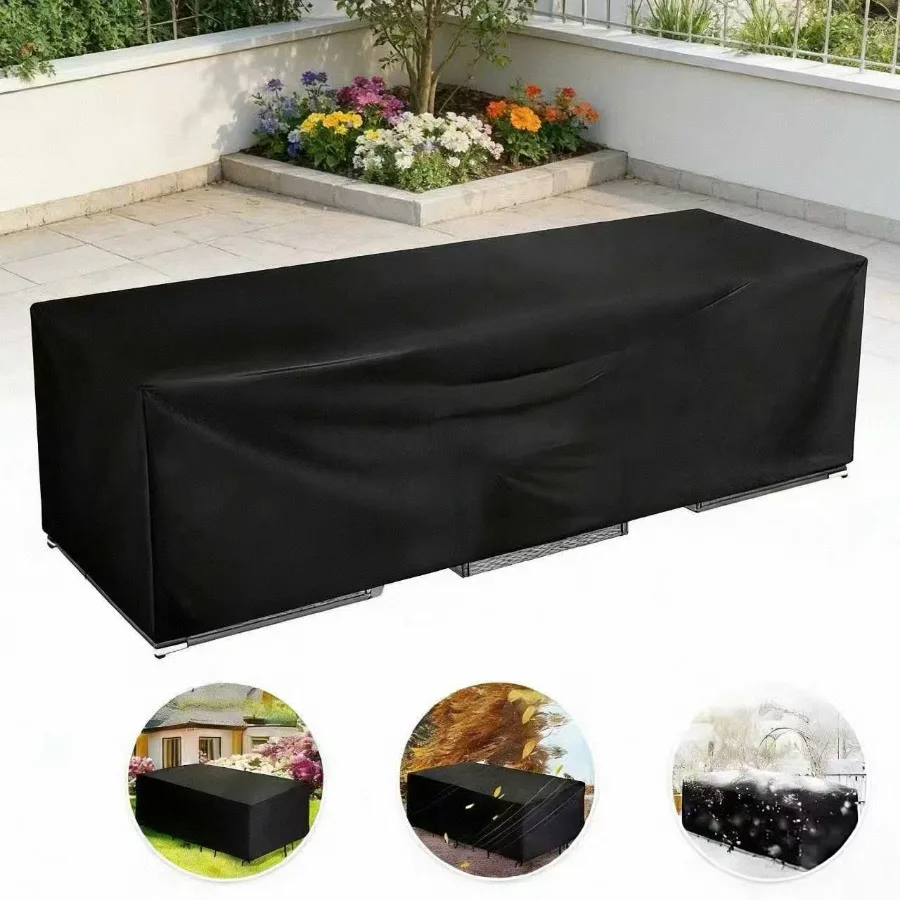 210D Wasserdichte Staubdichte Universelle Outdoor-Möbelabdeckung für Terrasse und Garten in Allen Größen Erhältlich – Detail 8