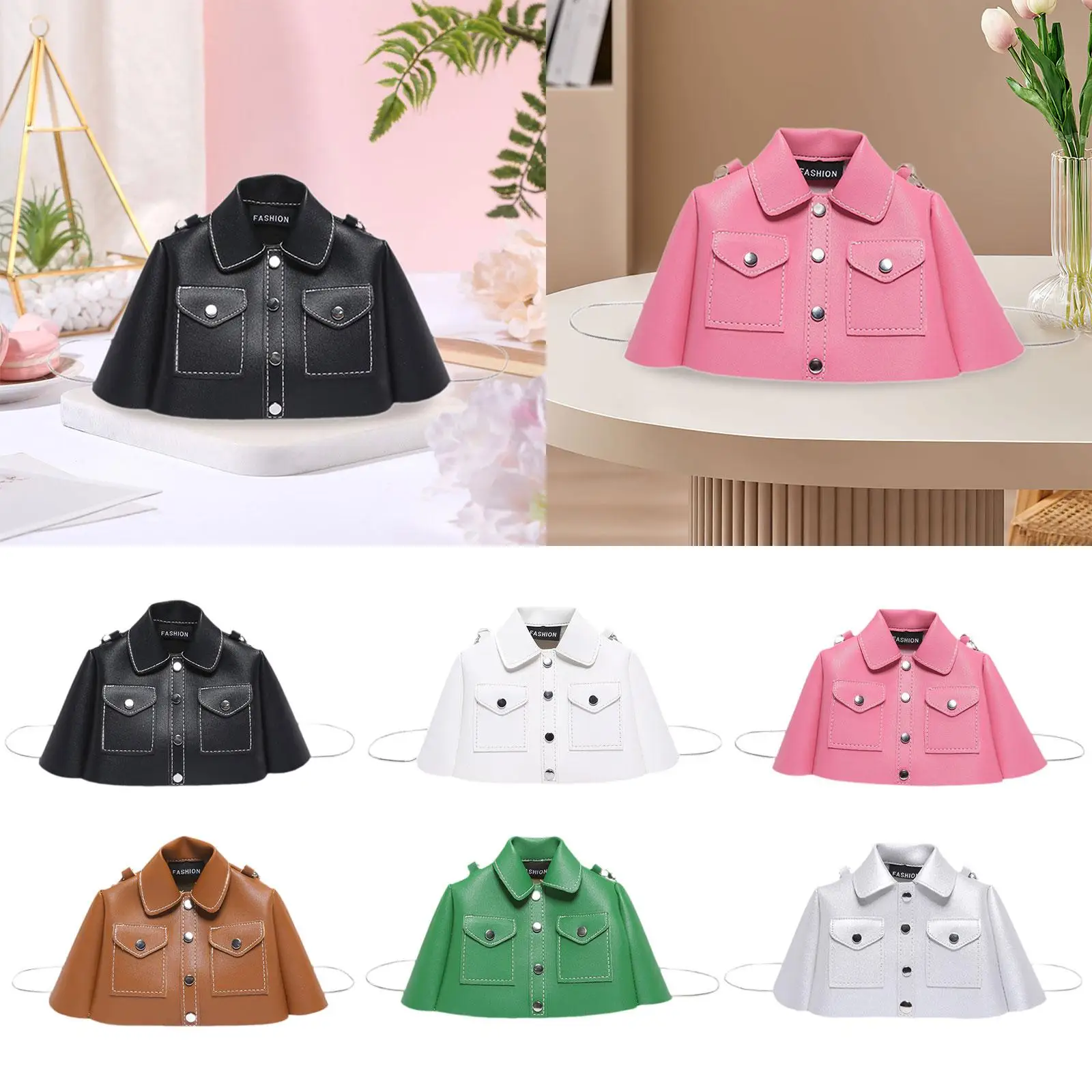 Dames schoudertas Veelzijdige boekentas Draagbare elegante kledingvormige ketting