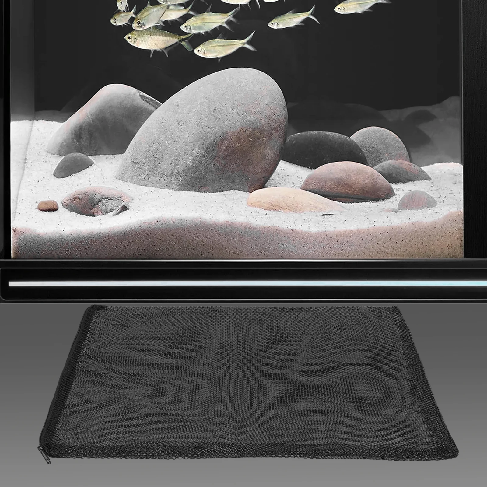 

8 Pcs Fish Tank Filter Bag Aquarium Media Bags Fine Mesh Zipper Aquariums Equipment for