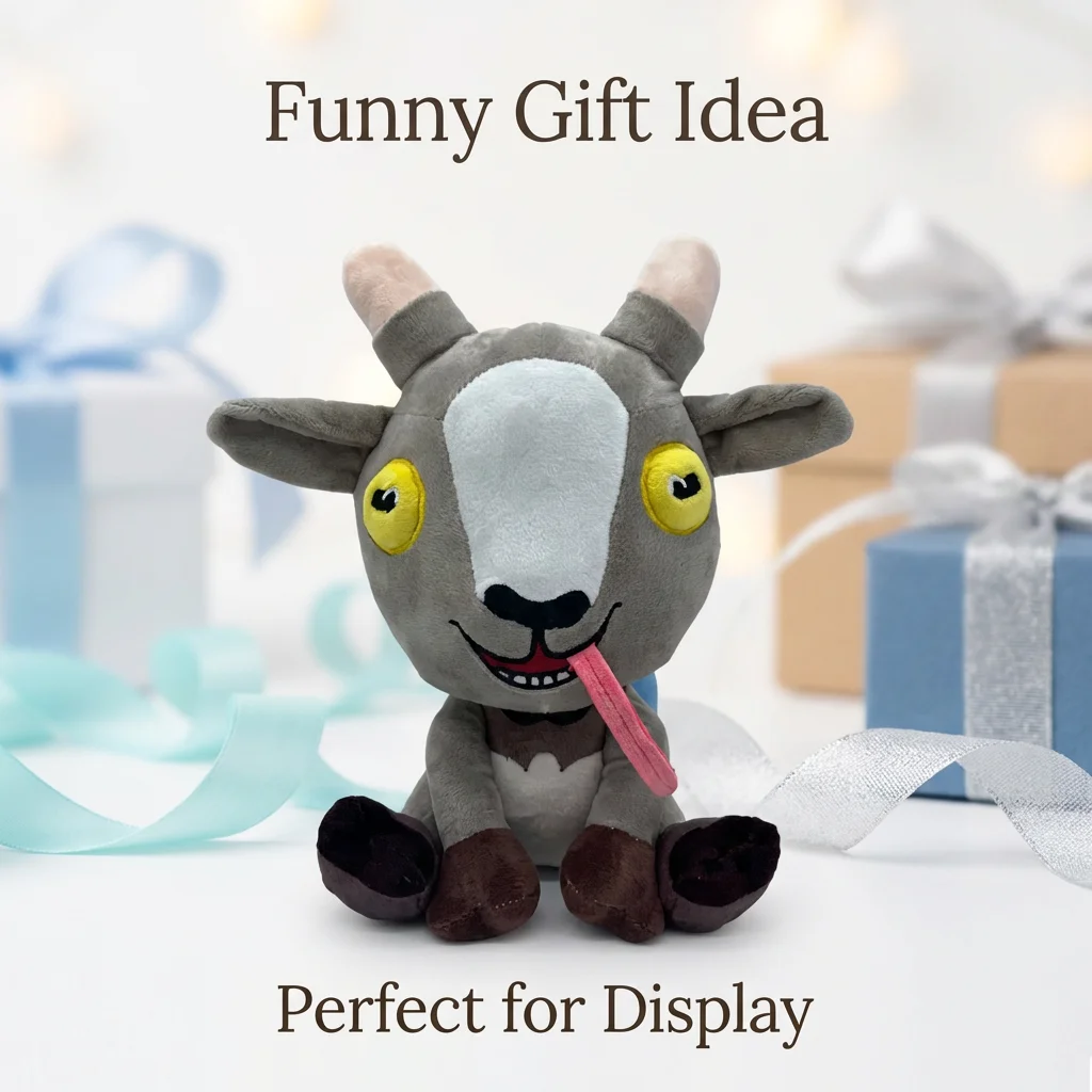 

Новая забавная плюшевая игрушка-коза 2026 года, мягкая набивная кукла-животное, дизайн в виде мультяшного рюкзака, милый коллекционный подарок, плюшевая игрушка для фанатов, декор для дома