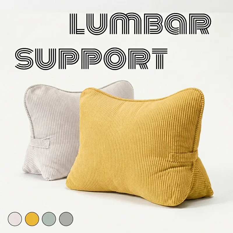 Color Detachable Lumbar Support Lumbar Backrest Cushion Office Car Dual-use Sedentary Lumbar Pillow with For Waist Protection