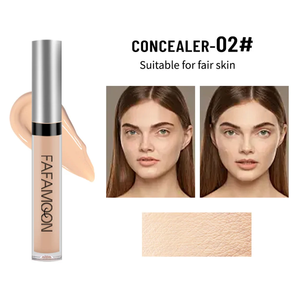 1/2/4PCS Lasting 8 Colors Shelf Life Of 3 Years Liquid Foundation No Card Powder Creamy Texture No Makeup Removal Concealer