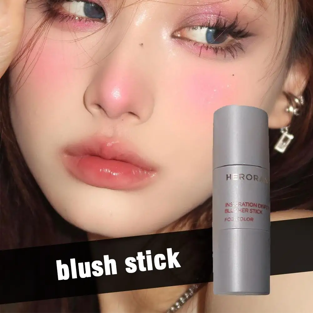 Double-ended Blush Stick Sponge Facial Blush Waterproof Contouring Face Blusher Shadow Cheek Brightening Cosmetics Korean T U3H3