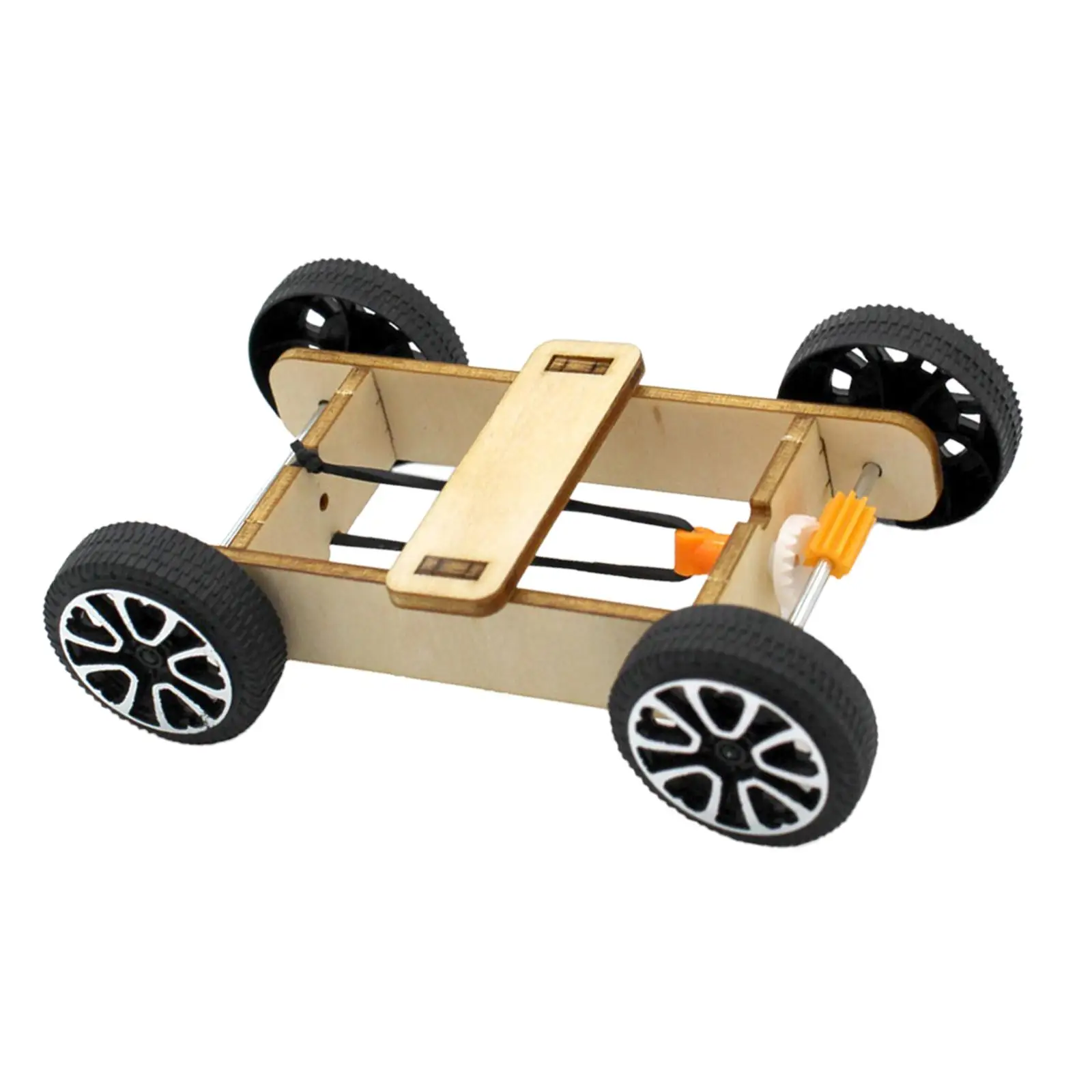 Analyste de modèle de voiture en bois bricolage, science physique, jouets nitifs, 10.5cm x 6.5cm x 3cm, 2-4 paquets