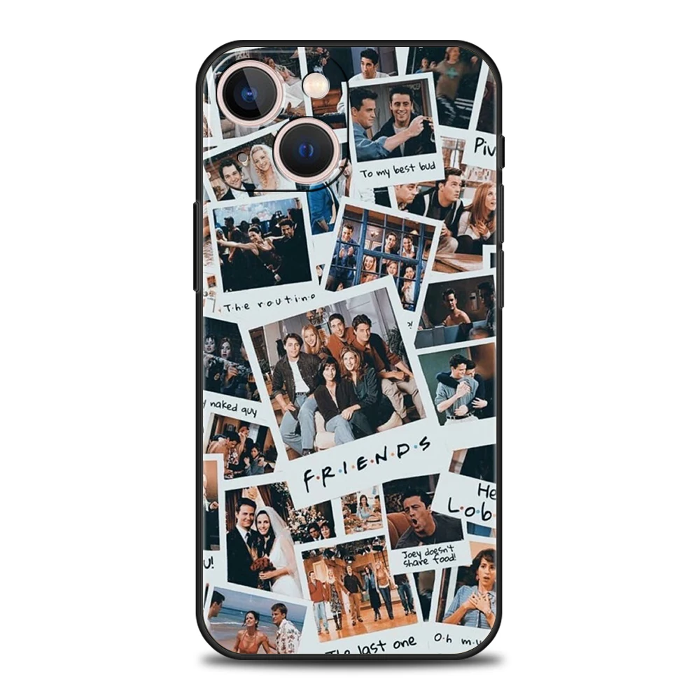 Friends TV Show Characters Luxury Phone Case Cover For iPhone 16 15 14 13 12 11 Pro Max 8 7 Plus XR XS Max Shockproof Soft Capas