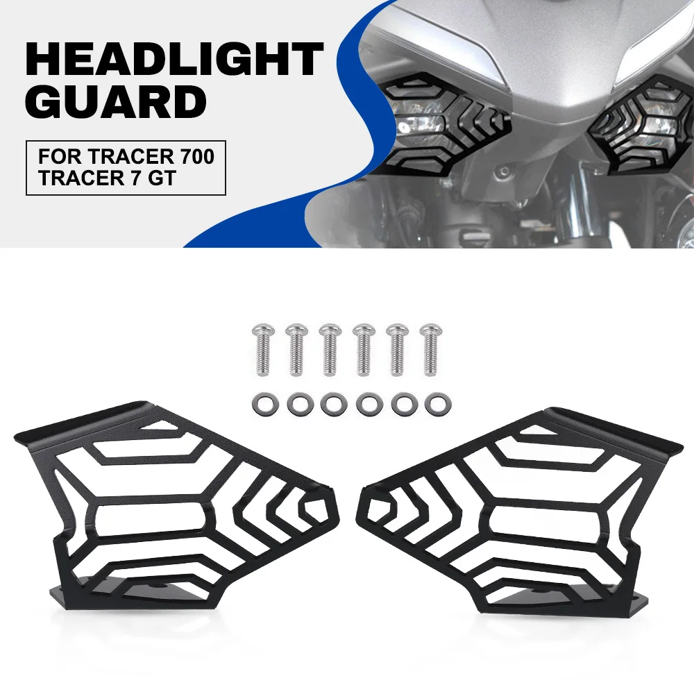 

Motorcycle Headlight Grille Guard Cover Protector Decorative headlamp Net For YAMAHA TRACER 700 TARCER 7GT 2020 2021 TRACER700