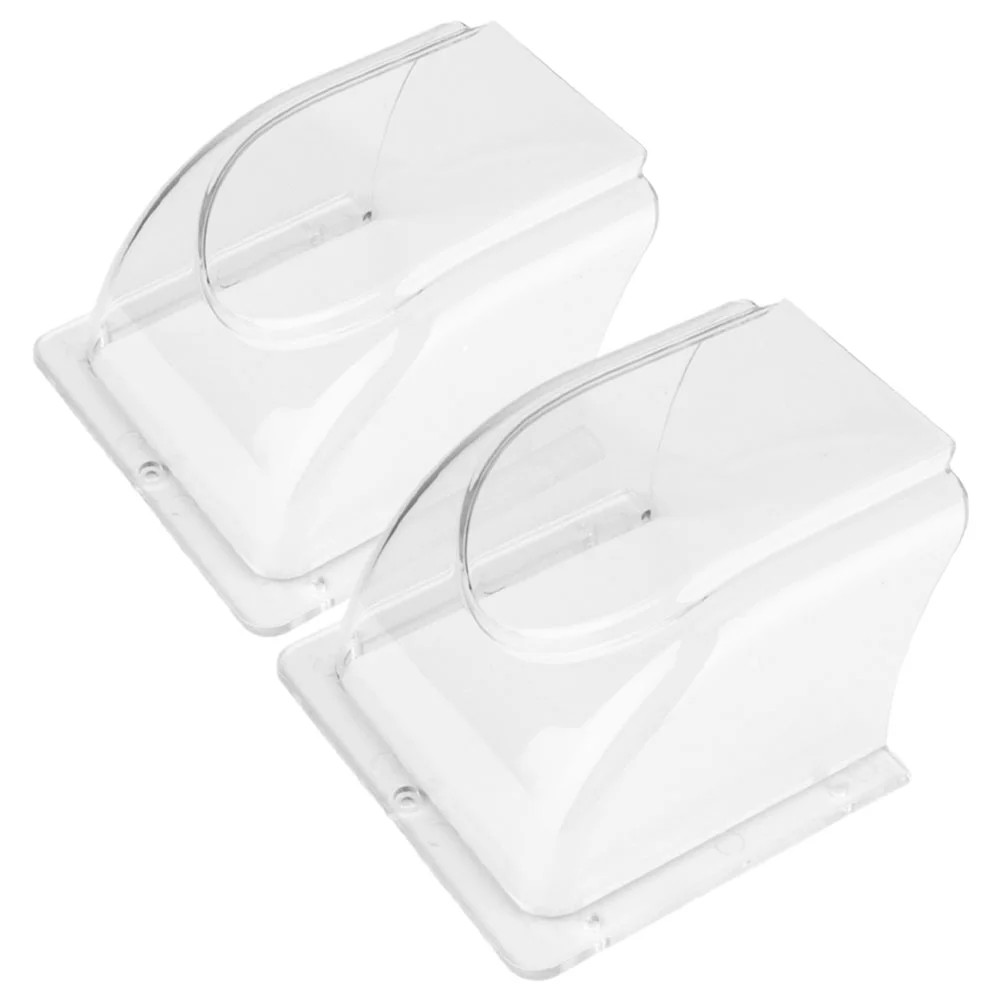 

2 Pcs Stopper Access Control Waterproof Cover by Bell Outdoor Keypad Transparent