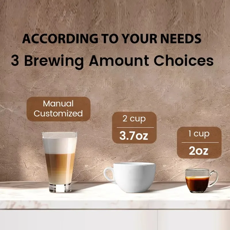 Machine à café professionnelle avec 30 tailles de broyage, broyeur de bavures coniques, fonction d'eau chaude, accessoires complets pour le bureau et la maison