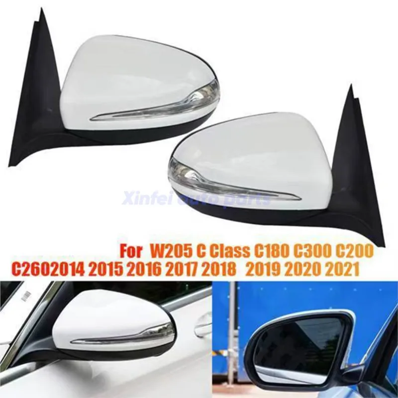 

Car Side Power Rear View Mirror Assembly Blind Spot For Mercedes Benz W205 C Class C180 C300 C200 C260 2014 2015 2016 2017 2018