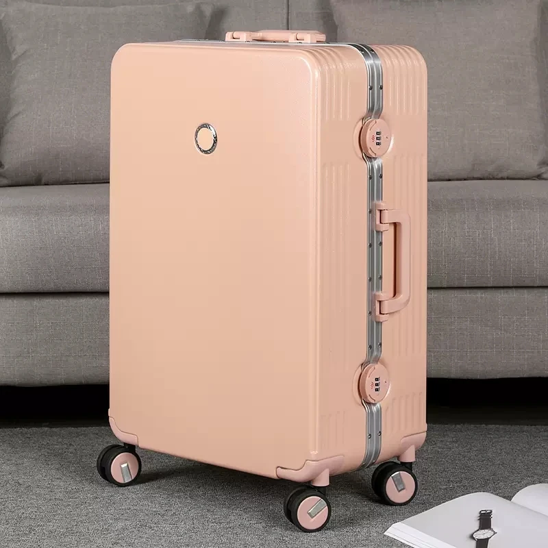 High Quality Colorful Sleek Minimalist 20/22/24/26/28 Inch Size Aluminum Frame Rolling Luggage Spinner Brand Travel Suitcase