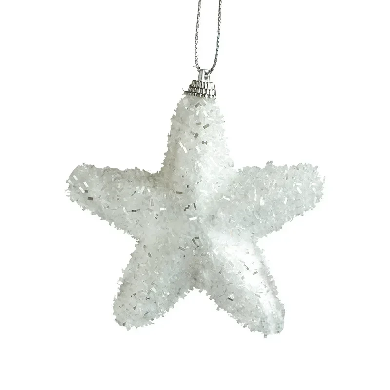 New Christmas Decorations White False Snow Foam Christmas Decor Party Home Decoration New Year Xmas Tree Hanging Pendant