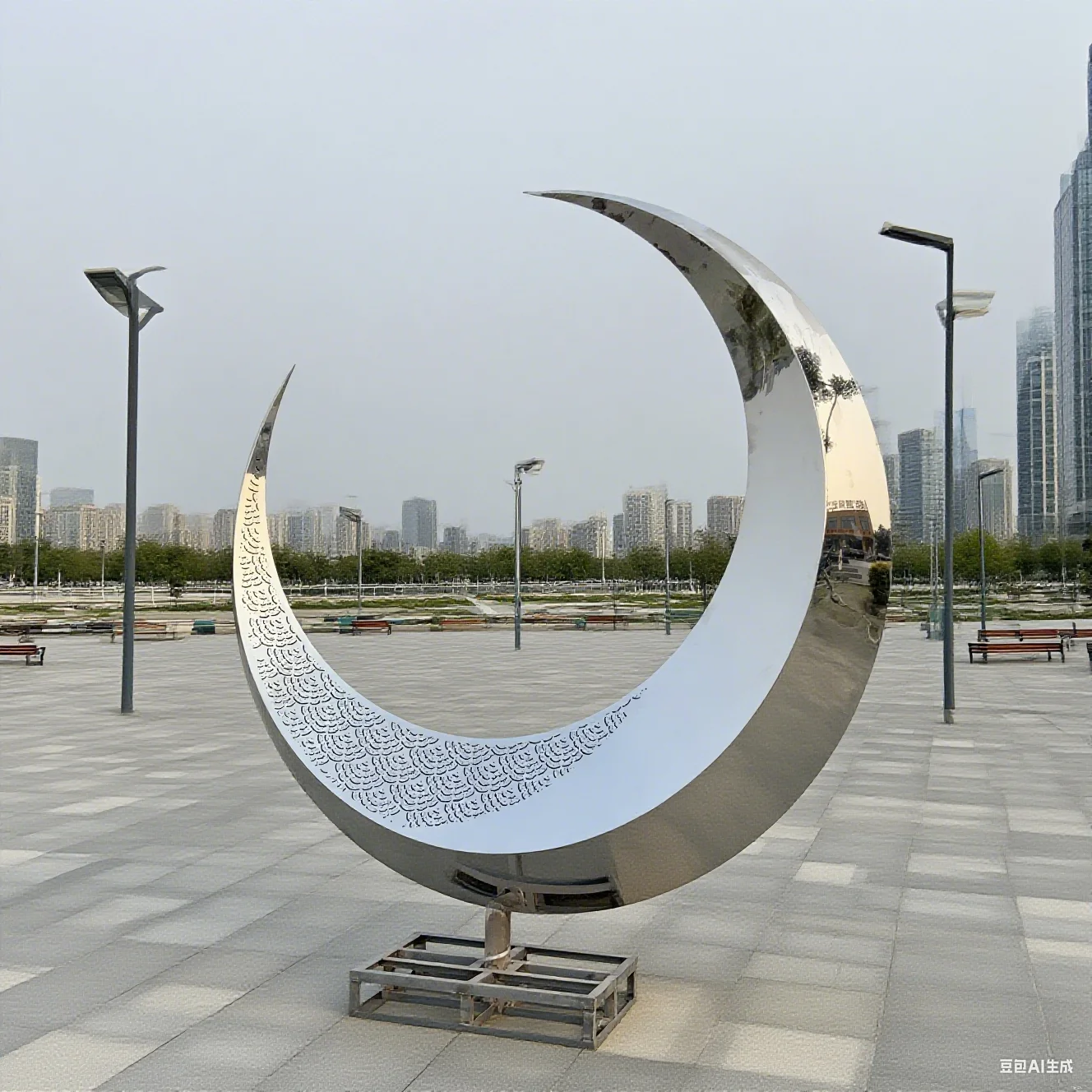 Customizable Irregular Shape Stainless Steel Garden Modern Art Sculpture Modern Luxury Weather Resistant Polished Deposit Only