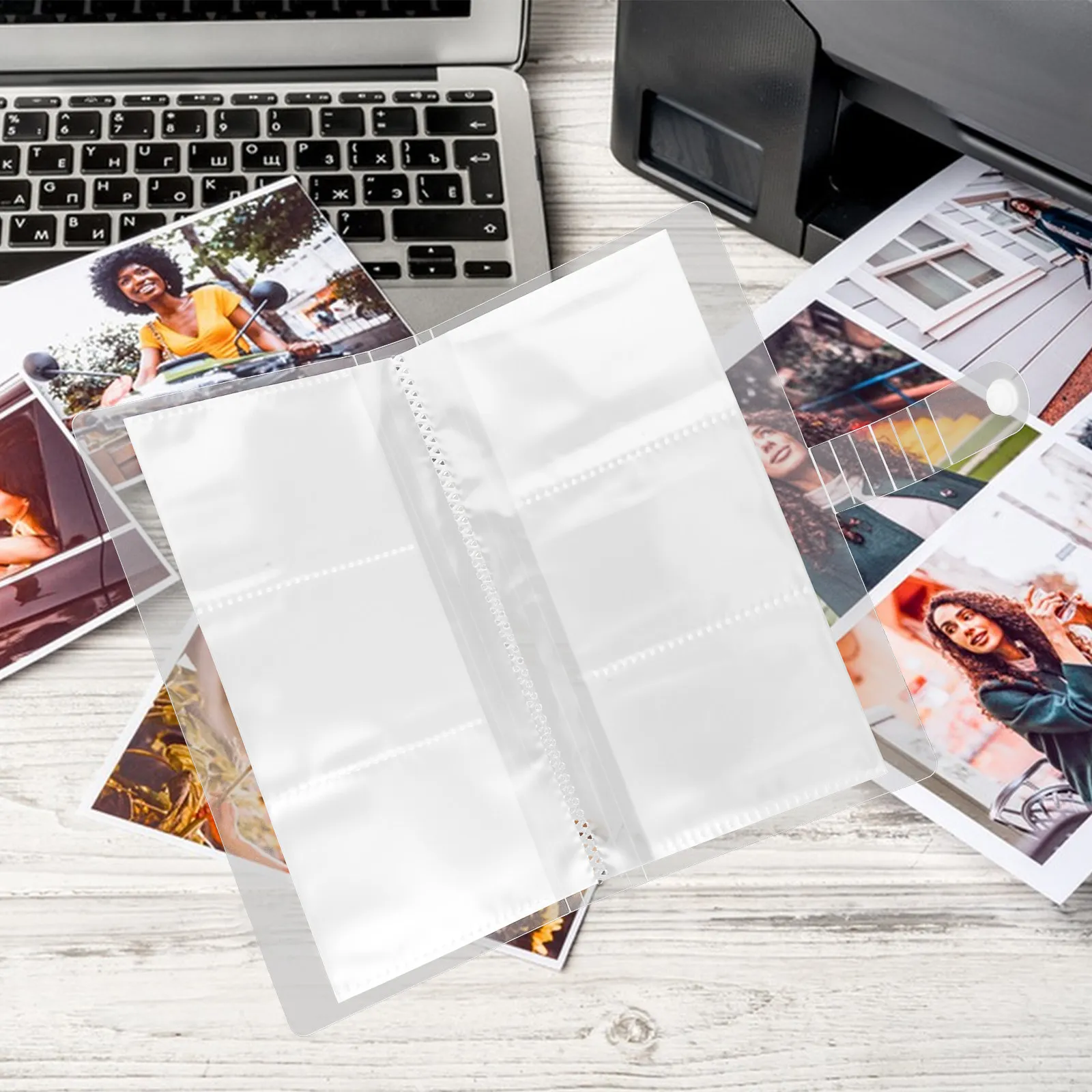 

3 Inch Clear Storage Album for 120 Card Slots Mini Photo Holder Tickets Bank Cards Safe Organizer PP Material Protective