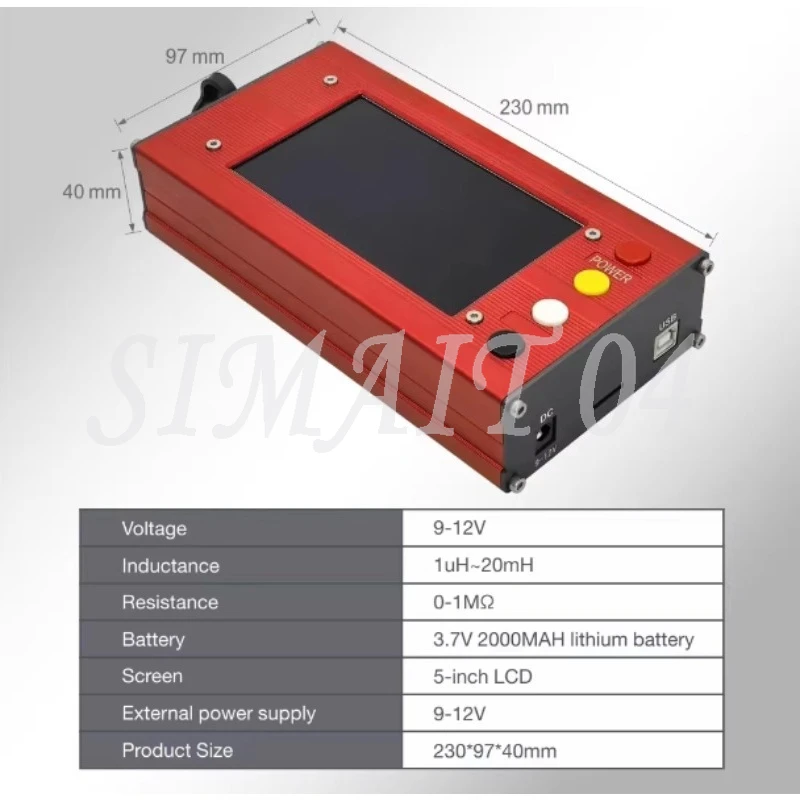 For Denso 6-Pin Portable iART Injector Tester Smart Injectors Testing Voltage Inductance Resistance Temperature Pressure