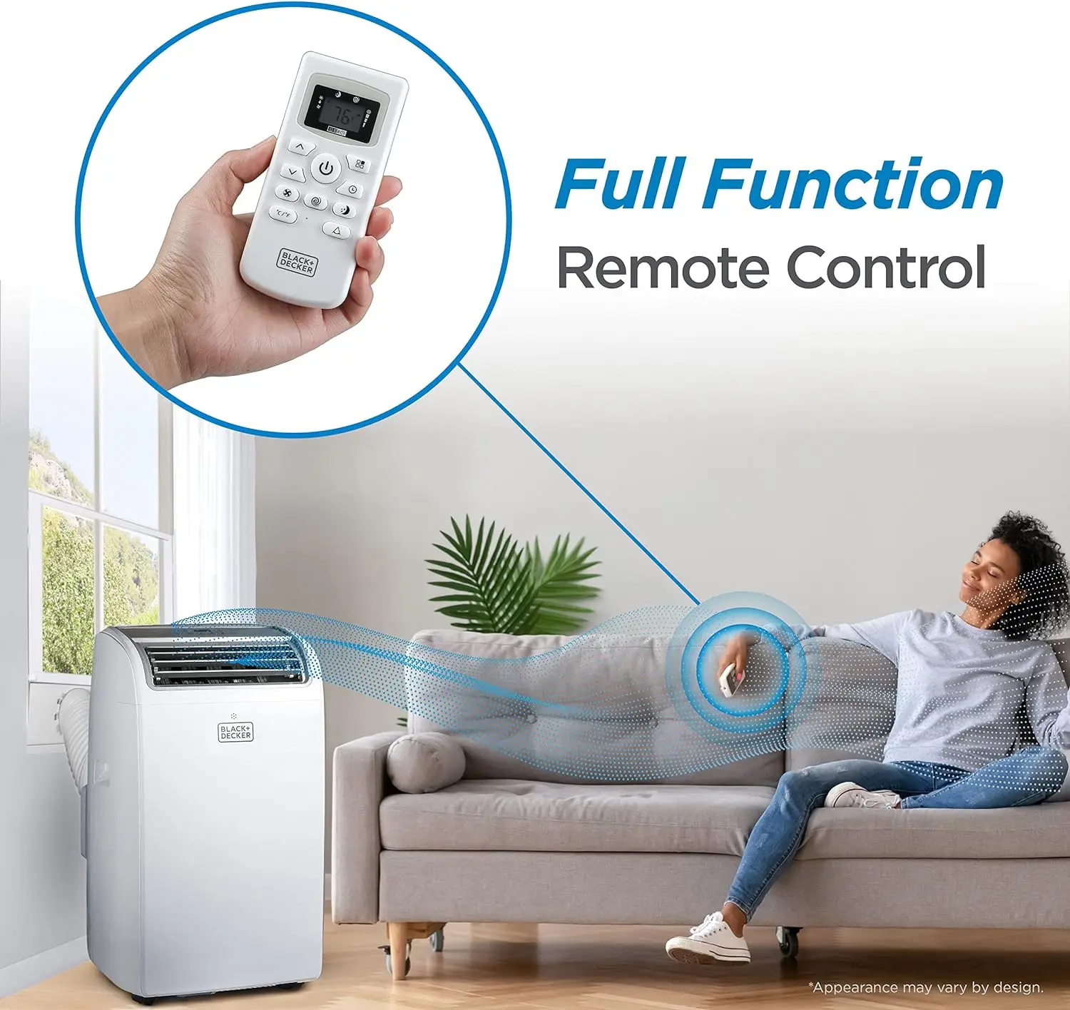 New Air Conditioner, 14,000 BTU Air Conditioner Portable for Room up to 700 Sq. Ft. with Remote Control, White