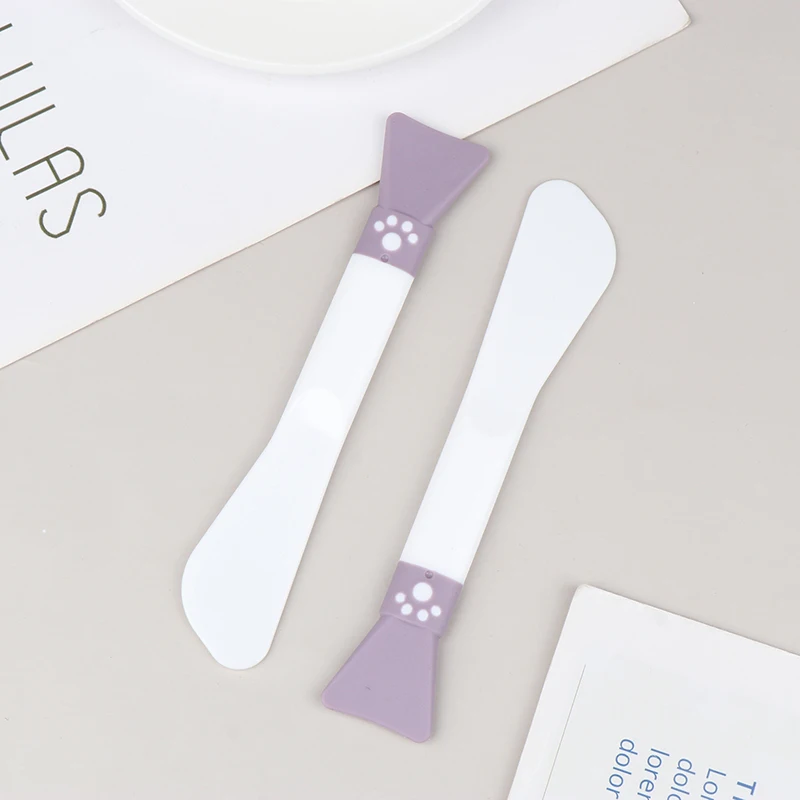 Palo suave de la aplicación de la máscara facial del cepillo de la máscara de la garra del gato del silicón de doble cabeza