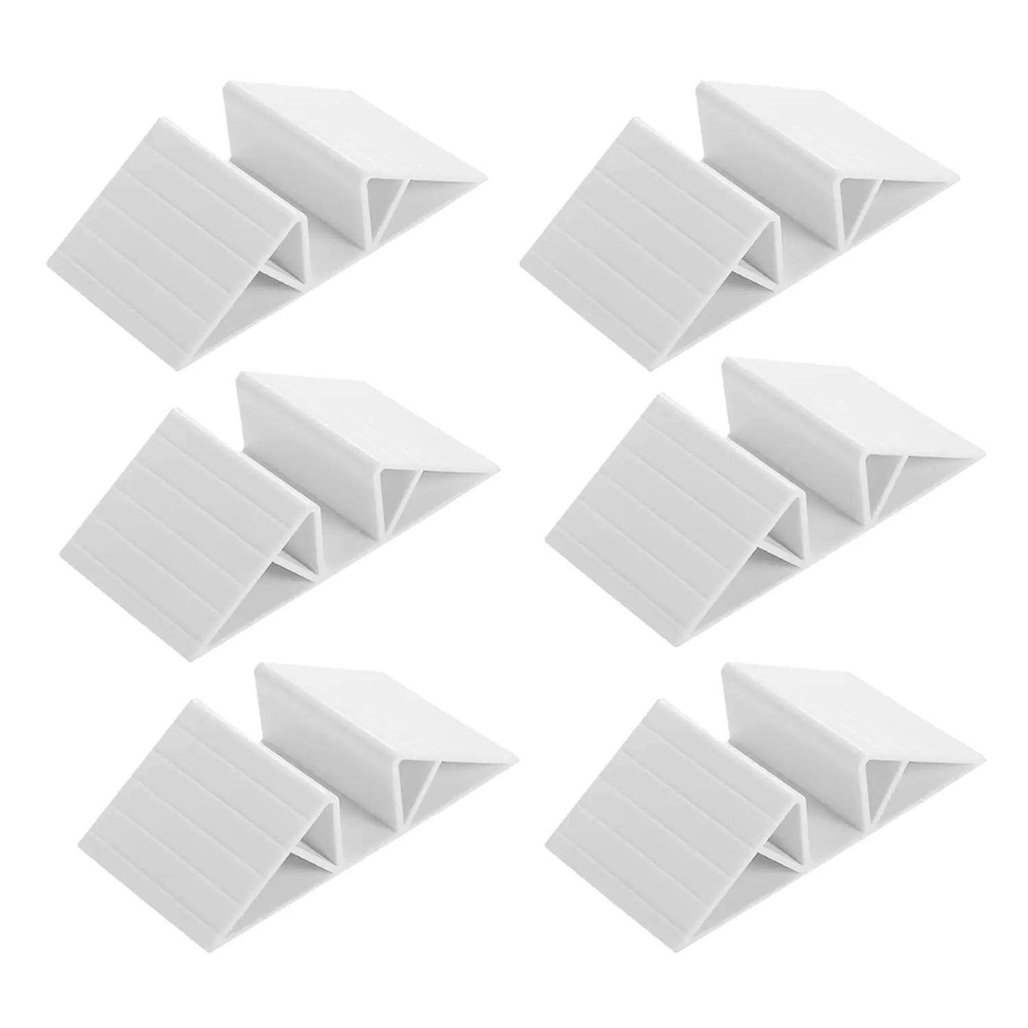 White Plastic Triangle Support Feet for Pet & Baby Gates, Fences, Free-Standing Dog Gates, Configurable Wood Panels, Customized