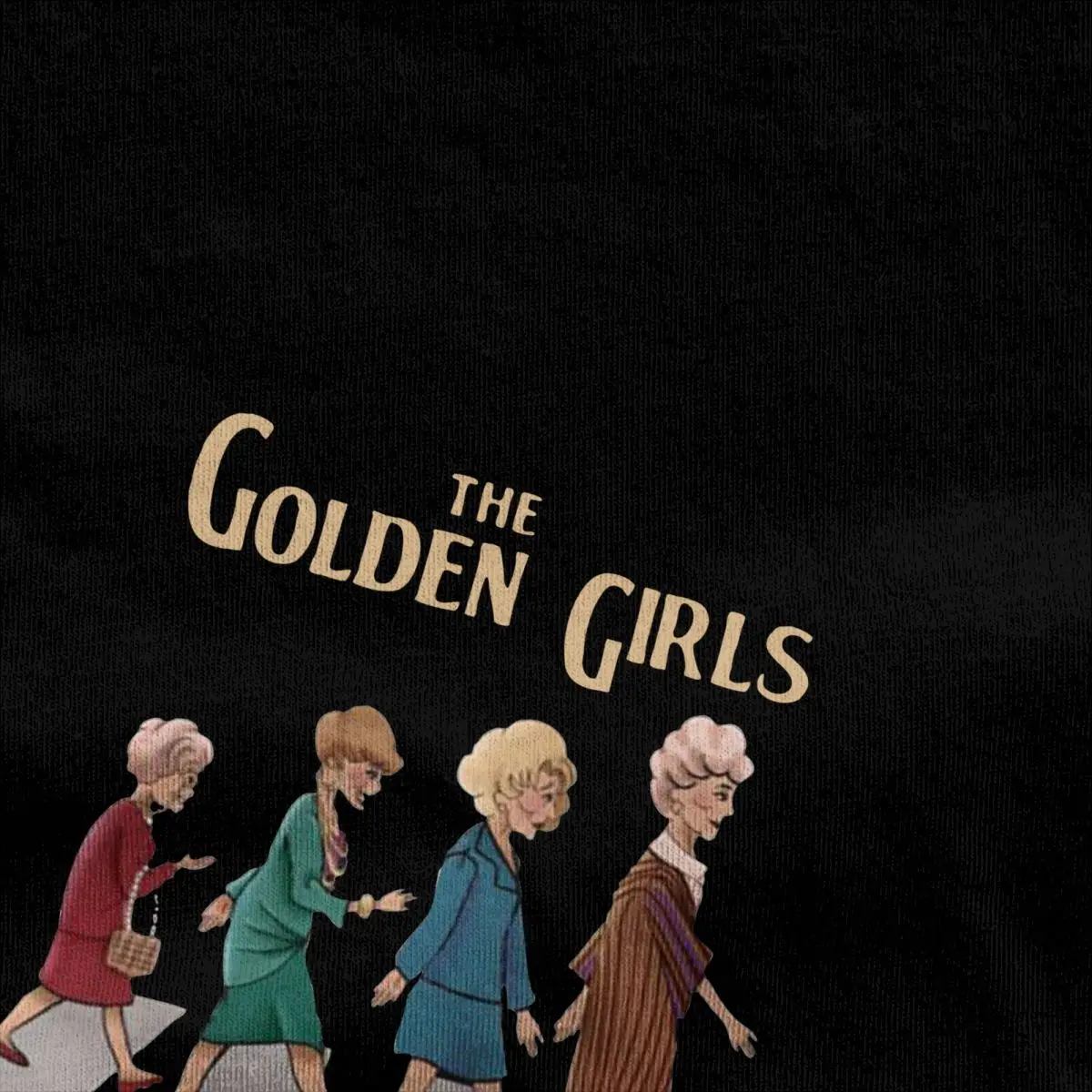 Men The Golden Girls Abbey Road T Shirts Betty White Cotton Clothes Vintage Short Sleeve Crewneck Tees Summer T-Shirt