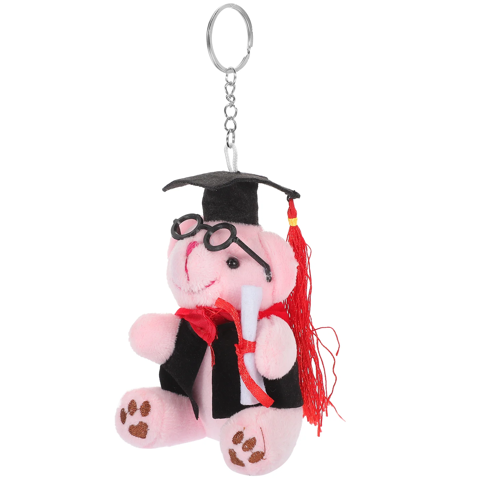 Zaino Laurea Orso Portachiavi Bambino Peluche Figura Giocattoli Decorazione in lega di zinco