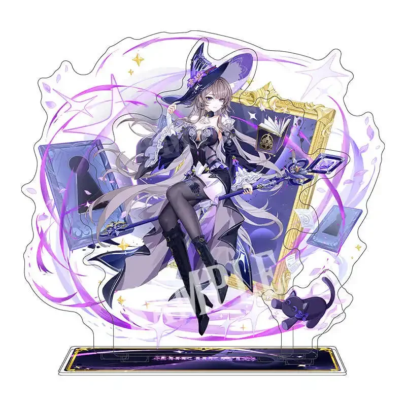 Game The Herta Honkai: Star Rail Scene Acrylic Double Plug Stand Figure Model Cosplay 20CM Tabletop Decoration