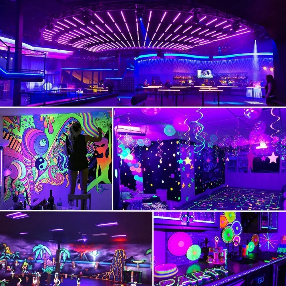 40 LED schwarz UV-Licht 40w Schwarzlicht Bar Schalter leuchten im Dunkeln leuchten Party liefert für Halloween fluor zierende Poster Bühne