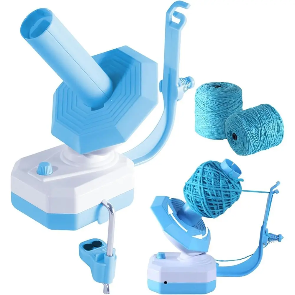 10oz Large Yarn Winder Electric Automatic Yarn Ball Winder Easy Installation with Spring Stepless Speed Yarn Spinner