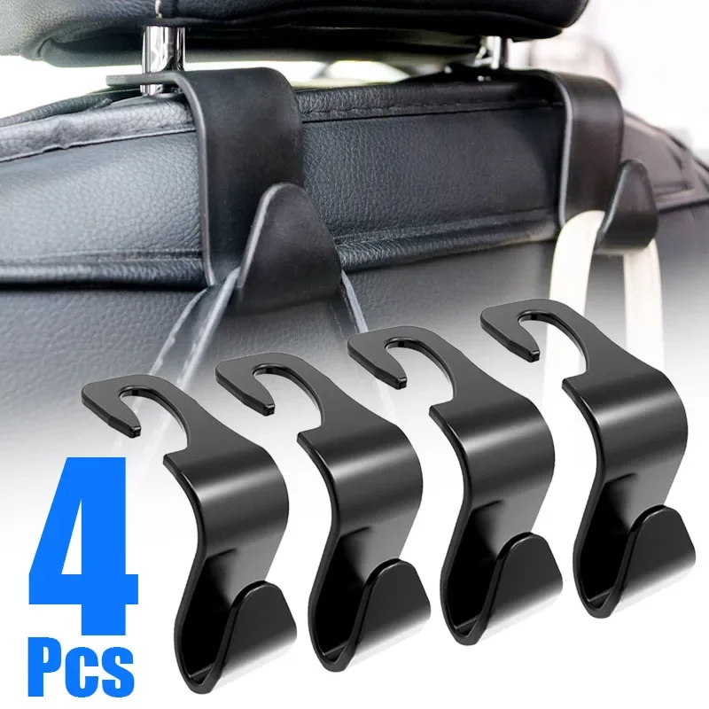 

1/2/4 упаковки крючков для сумок, автомобильные зажимы, органайзер для подголовника переднего сиденья, держатель для автозастежек, вешалки для хранения автомобиля, аксессуары для интерьера