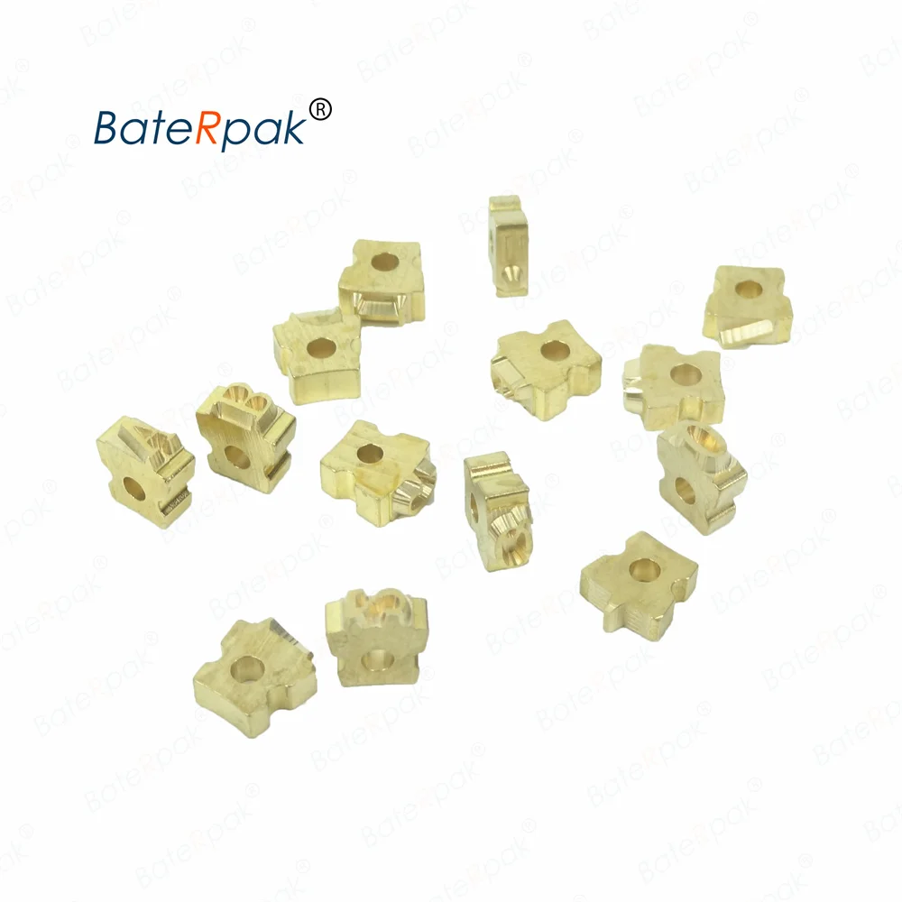 BateRpak DK1100  Solid Ink Coding Machine Hole Brass Letters 2.5x7x6.5MM,18PT-T Date Letters  3.2x7x6.8MM