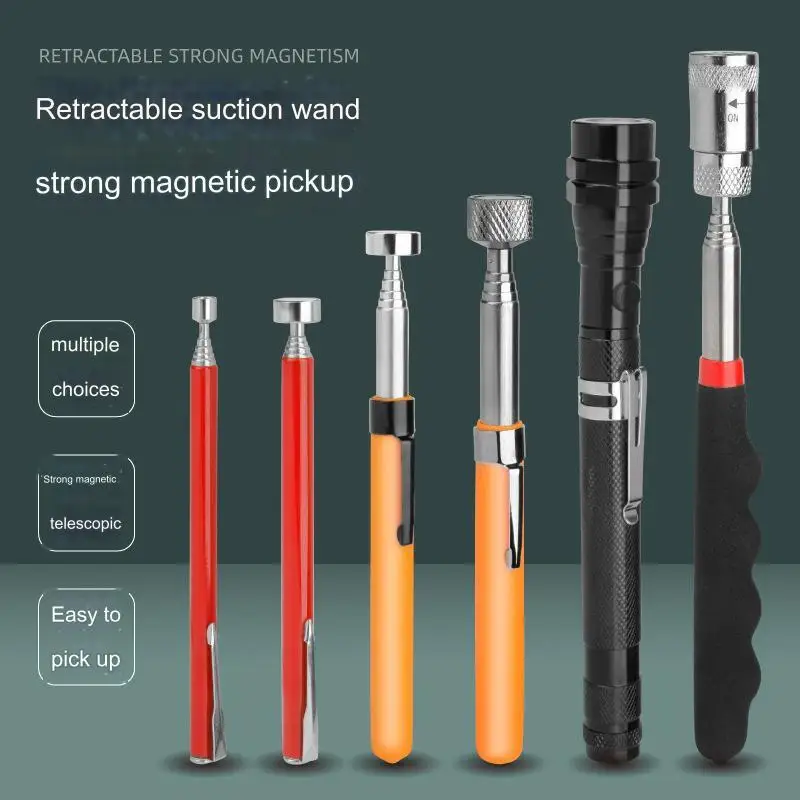 Telescopic Magnetic Pen Metalworking Handy Tool Magnet Capacity for Picking Up Nut Bolt Adjustable Pickup Rod Stick Mini Pen