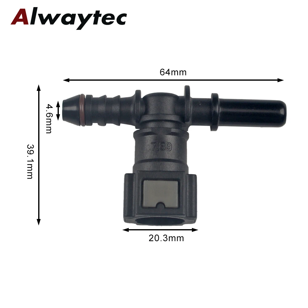 Auto Kraftstoff Linie Schnell Verbinden Schlauch Koppler ID8 7,89 Gummi Nylon Öl Linie Rohr Adapter Trennen Release Schlauch Anschluss für Auto – Detail 6