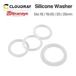 Ultrarayc 5Pcs/Lot Silicone Washer 19.05 20 25mm for Protect Laser Focusing Lens and Mirrors CO2 Laser Cutting Machine