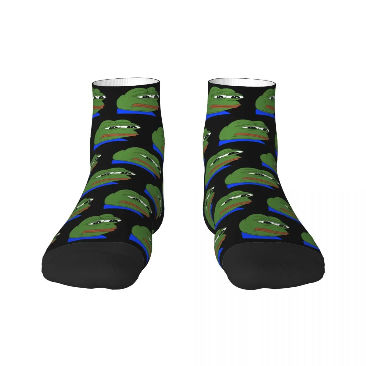 Pepe Sad Frog Meme Dress Socks for Men Women Warm Fashion Crew Socks