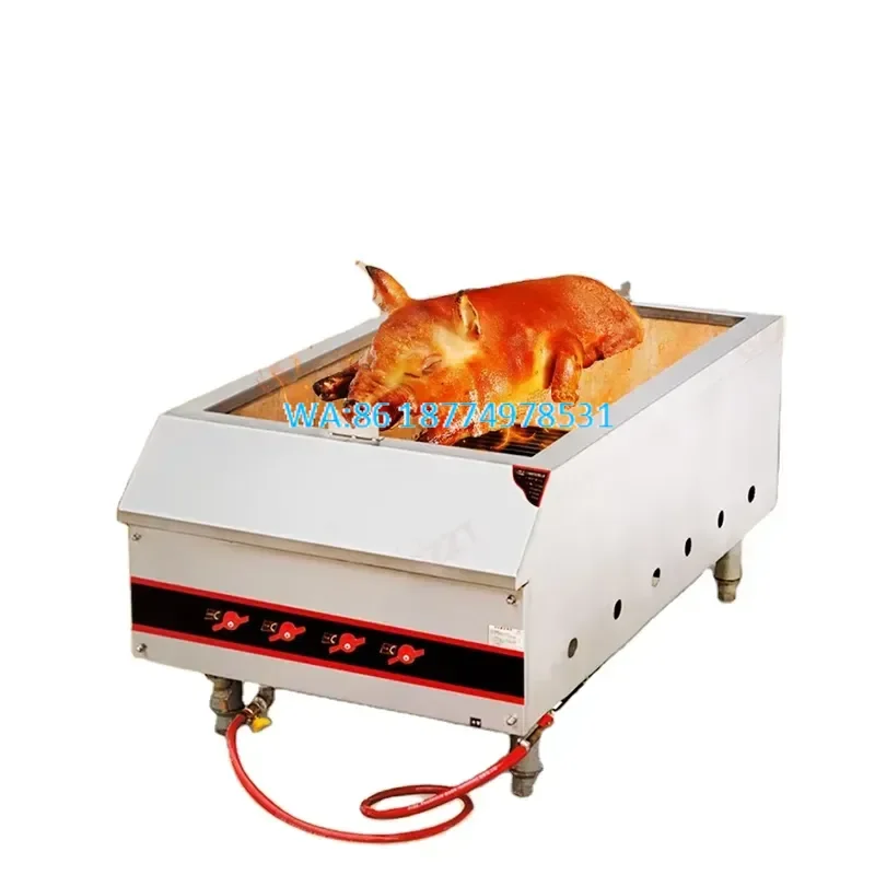Wmwmnu for Roast Pig Oven Stainless Steel High Quality Outdoor Smokeless Gas Charcoal Burning Roasting Pork Oven