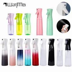 Botellas de espray de alta presión de 200/300ML, botellas rellenables, regadera de niebla continua, rociador fino para el cuidado de la piel y el agua del peluquero atomizador pulverizador de agua pulverizadores spray