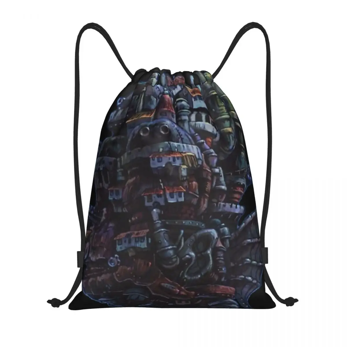 

Howl's Castle Multi-function Portable Drawstring Bags Sports Bag Book Bag For Travelling